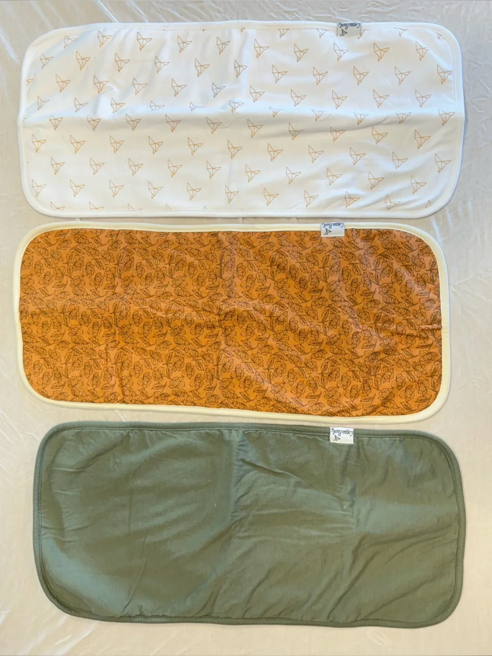 3 - pack Copper Pearl Baby Burp Cloth